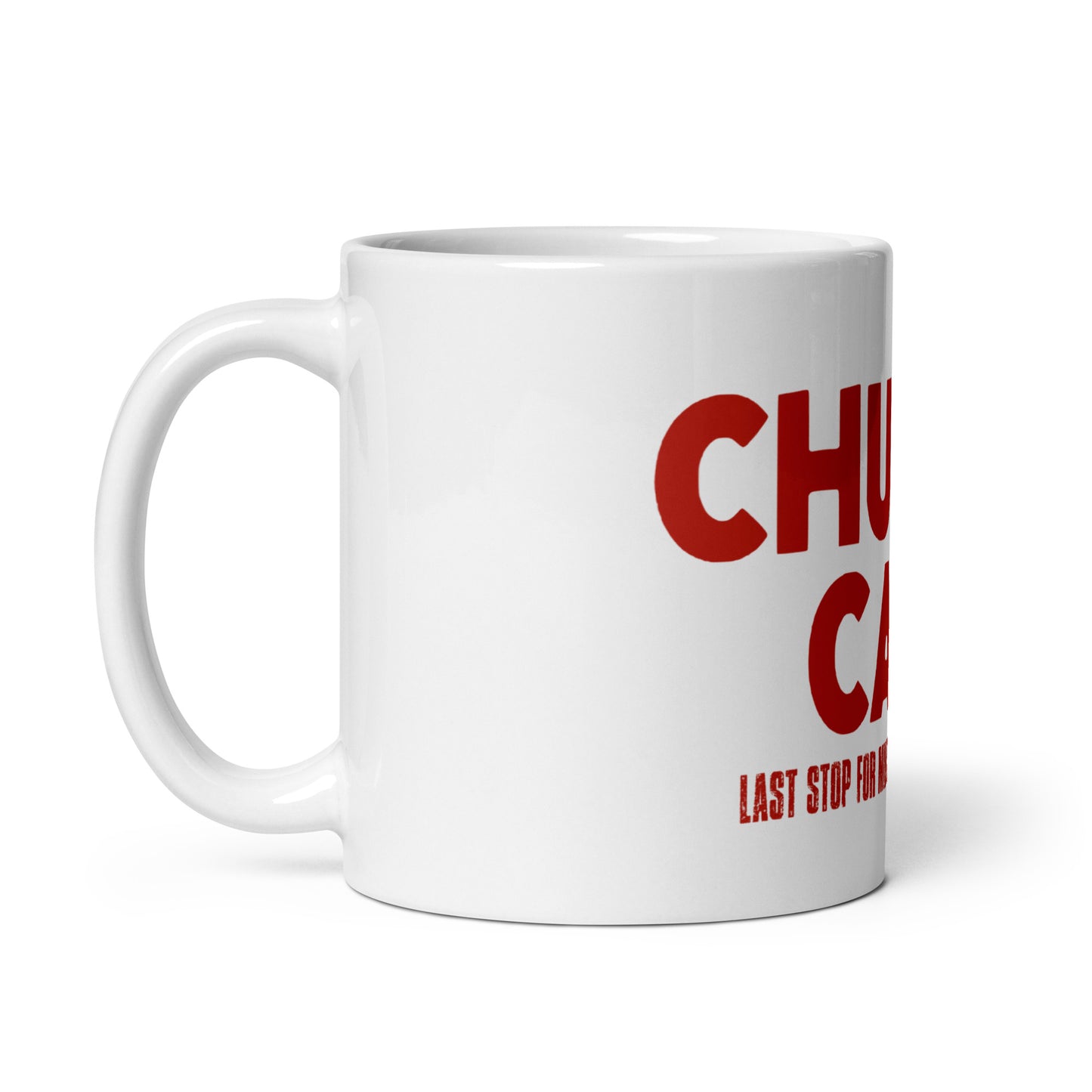 Chuck's Cafe - White Coffee Mug