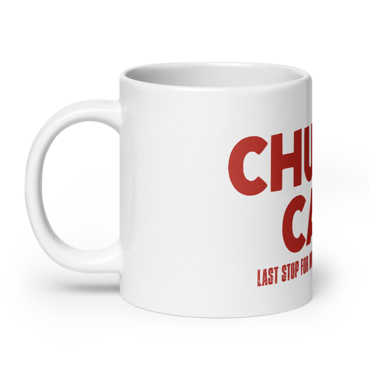 Chuck's Cafe - White Coffee Mug