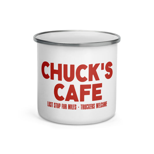 Chuck's Cafe - Enamel Mug